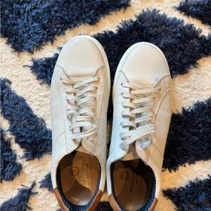 Marc Joseph Off-White Leather Sneakers
